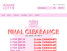 Tablet Screenshot of jeannelottie.com